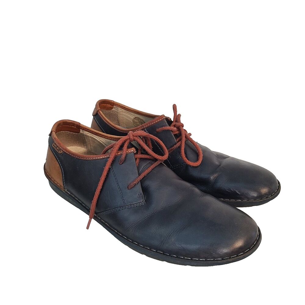 Pikolinos Santiago Mens Black Two tone Leather Derby Shoes EU 46 Gorpcore Oxford